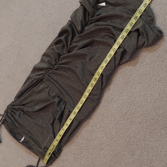 Free People Poppy Ruched Mini Dress Green Small NEW - Picture 8 of 13